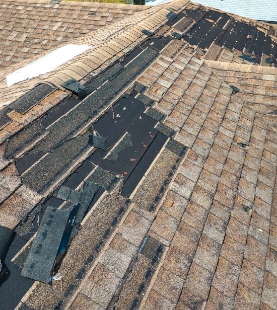 Roof storm damage Dayton Ohio - storm damage roof repair