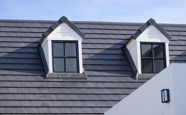Slate-style metal roofing Dayton Ohio - slate look